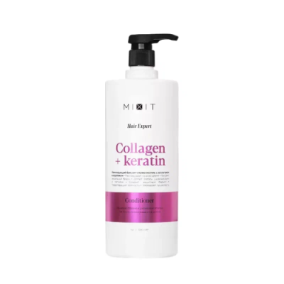 MIXIT Hair Expert бальзам д/волос ламинирующий с кератином collagen&keratin 1л